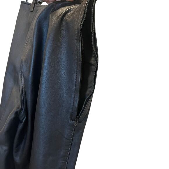 Vintage Genuine Leather Pants Size 4 - Picture 3 of 4